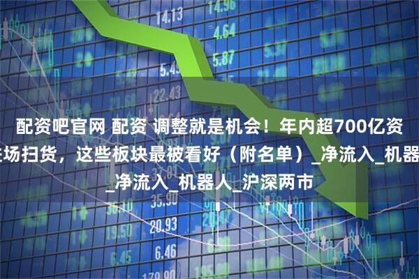 配资吧官网 配资 调整就是机会！年内超700亿资金借道ETF进场扫货，这些板块最被看好（附名单）_净流入_机器人_沪深两市
