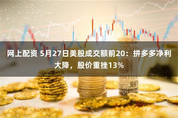 网上配资 5月27日美股成交额前20：拼多多净利大降，股价重挫13%